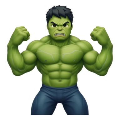 Hulk flexing  sticker