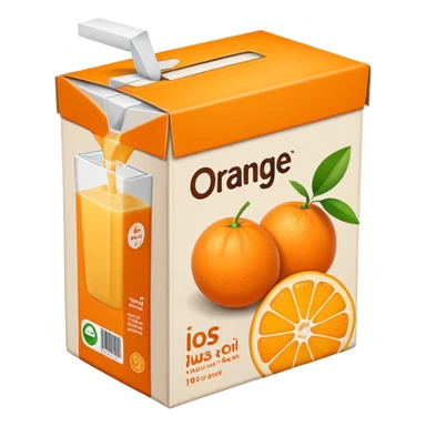 orange juice box sticker