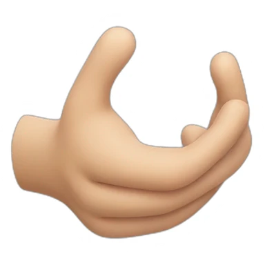 Ok but the thumb is bend a bit forwarm sticker