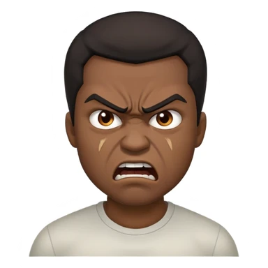 black thug getting cursed sticker