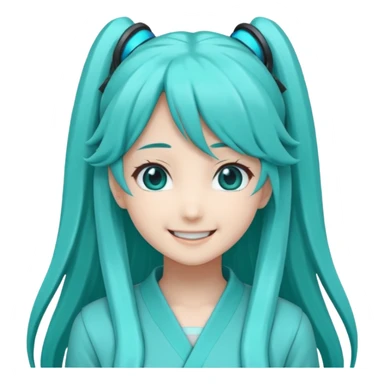 Hatsune Miku smile sticker