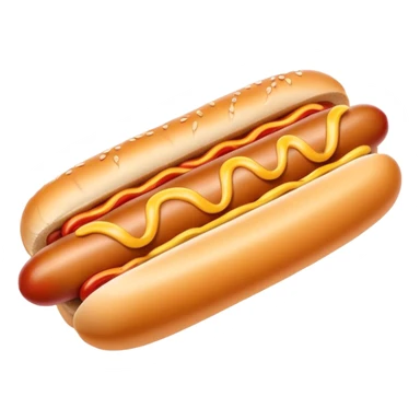 Dog eating hotdog sticker
