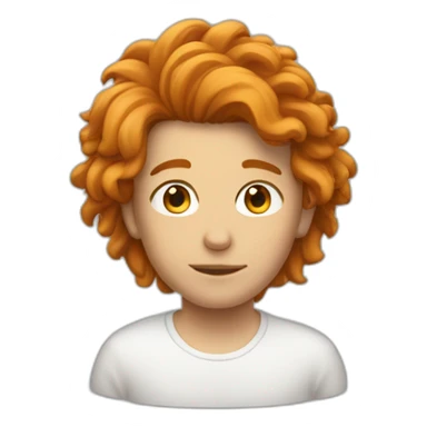 Garçon blanc avec les cheveux roux sticker