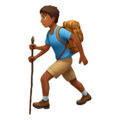 
una mezcla de sol + montaña + caminante estilo petroglifo con un espiral tipo energía ancestral sticker