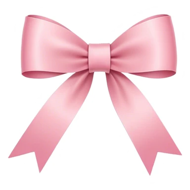 Super ultra-thin and stretched ribbon bow, as narrow as possible, single loop, no extra loops, no fluffy or rounded shapes, only one long and sleek ribbon, delicate, minimalist, NO DOUBLE LOOPS, NO THICKNESS, ONLY A SINGLE SLIM LINE pink sticker