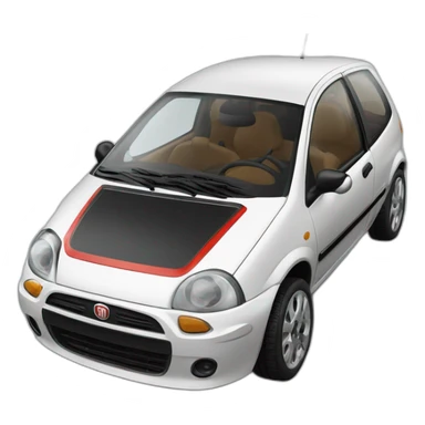 fiat punto like in the cars movie with eyes sticker