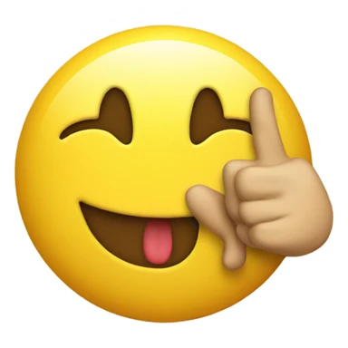 Smiley face with a 🖕🏻 sticker