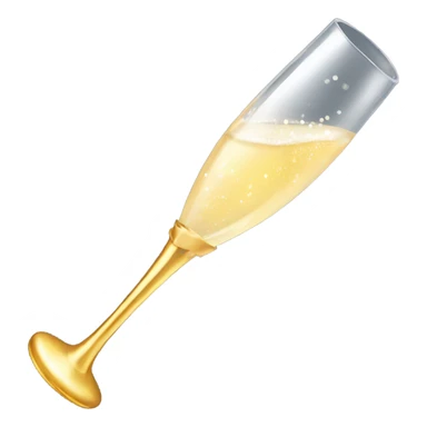 Flute of champagne sticker