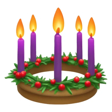 Advent wreath with candles sticker