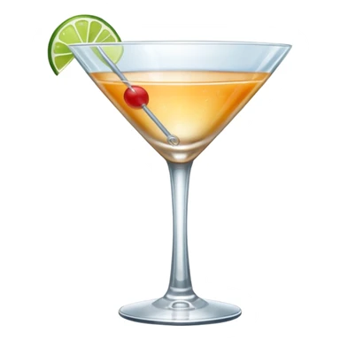 empty cocktail glass sticker