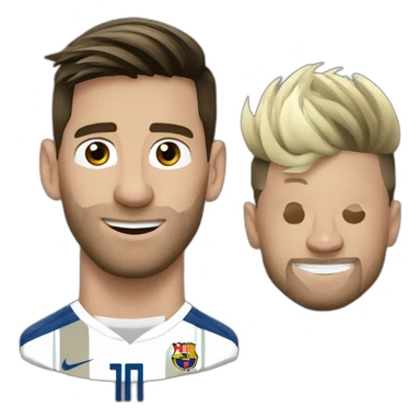 Messi qui tabasse cr7 sticker