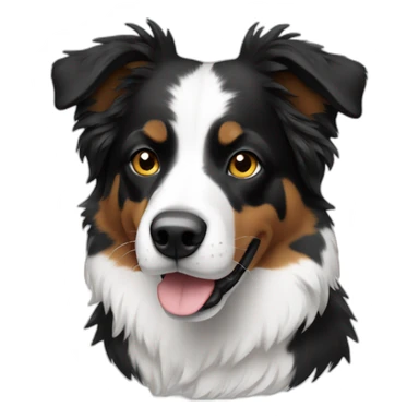 black and white aussie sticker