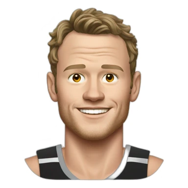 Jonathan Toews as a beach bum sticker