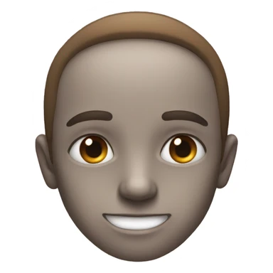 an emoji with red low eyes and a smirk  sticker