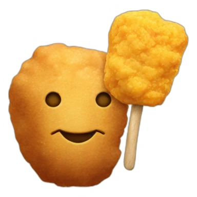 nugget ans a pick sticker