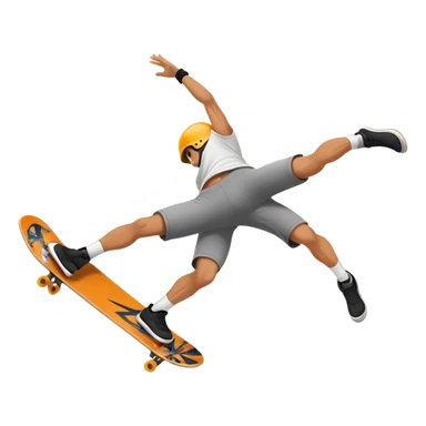 Guy hitting a backflip on skateboard sticker