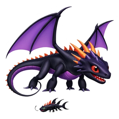 Plankton-Venom-Spyro-Cynder-Toothless-fusion sticker