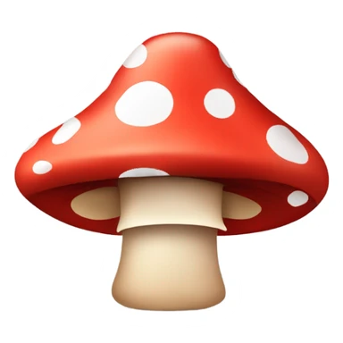 Red mushroom with white spots and cowboy hat sticker