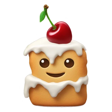 cherry biscuit white icing  sticker