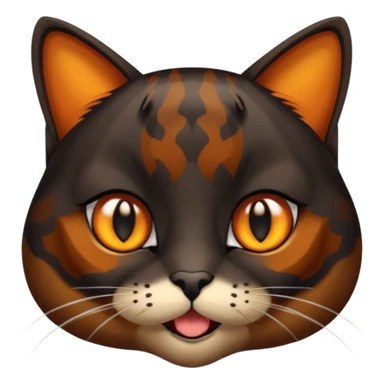 dark tortoiseshell cat sticker