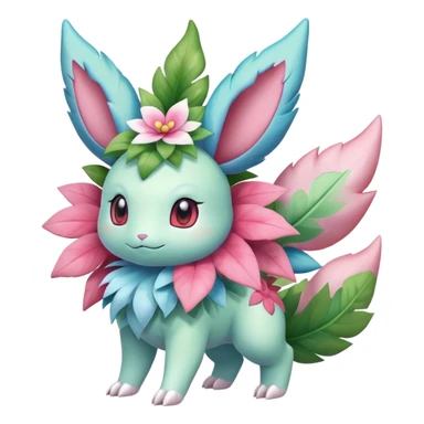 Shiny Exotic Sylveon-Shaymin-Ivysaur-Meganium-Hybrid-Creature sticker