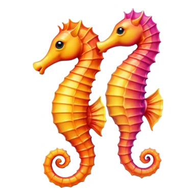 Seahorse - чтобы выглядил как настоящий эмодзи sticker