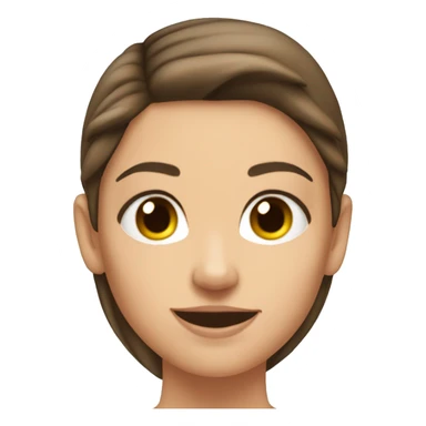 Woman large Back muscles, Caucasian woman, brunette sticker