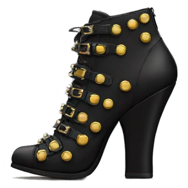 Black rivet heels  sticker