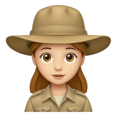 safari hat sticker