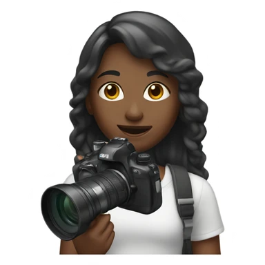 Girl with video camera  sticker