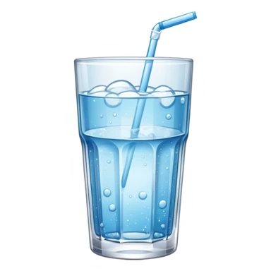 GLASS WITH FIZZ WATER WITHOUT STRAW sticker