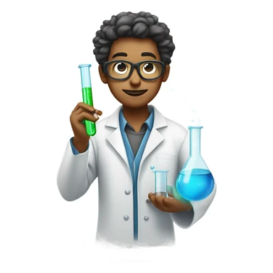 Chemist with sunglasses  sticker