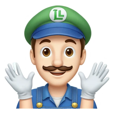 Luigi from Mario Bros sticker