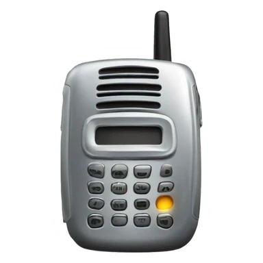 Walkie talkie silver sticker