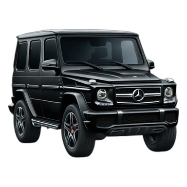 Black Mercedes g wagon sticker