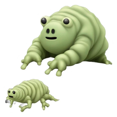 tardigrade playing the piano sticker