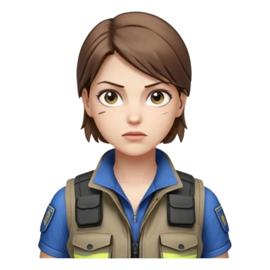 Jill valentine from resident evil 3 remake sticker