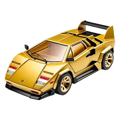 Сделай золотую машинку HotWheels Lamborghini Countach sticker