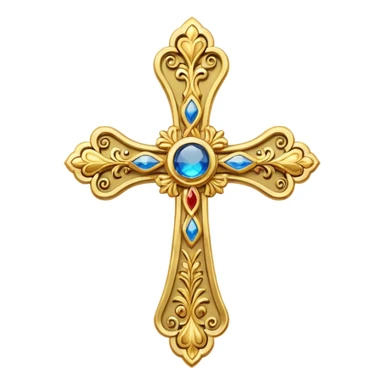 Eastern Orthodox cross. Transparent bakgrund. sticker