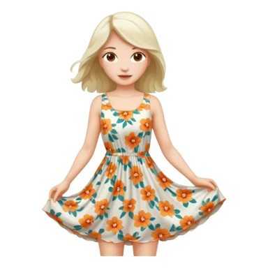 summer dress sticker
