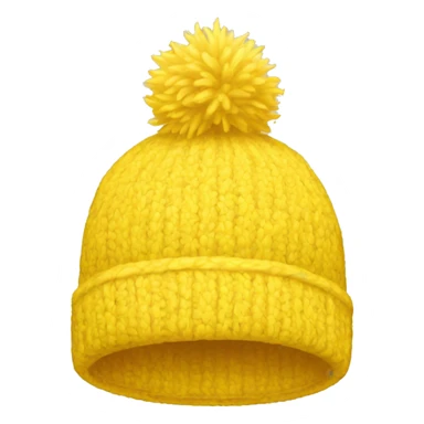 yellow winter hat sticker