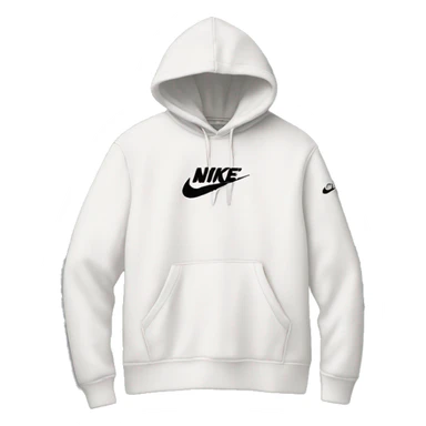 White Stussy Nike hoodie  sticker