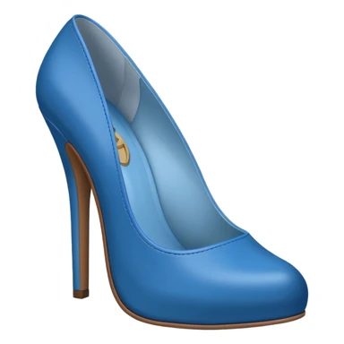 heels with the blue colors sticker