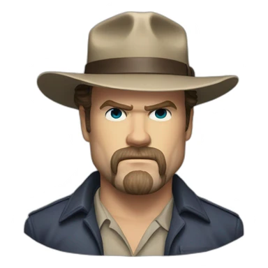 Jim Hopper David harbour sticker