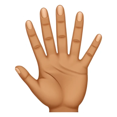 a hand with three fingers up sticker