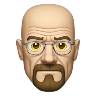 Walter white in Heisenberg sticker