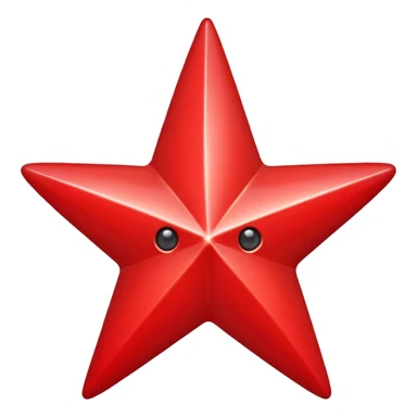 red christmas star sticker