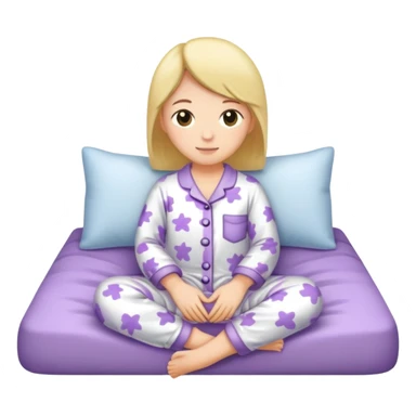 Bed time pajamas sticker