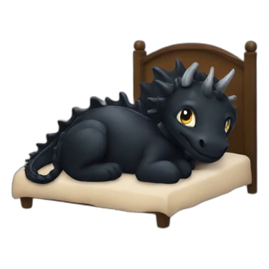 sleep-with-black-dragon-comforter sticker