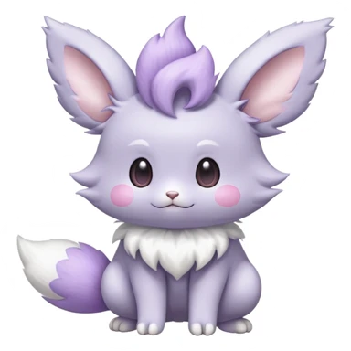 Minccino-Espurr-Fakémon-hybrid-creature (full body)  sticker
